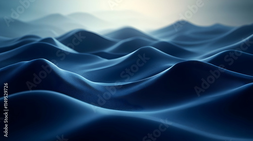 Wallpaper Mural Abstract 3D Blue Wave Background Torontodigital.ca