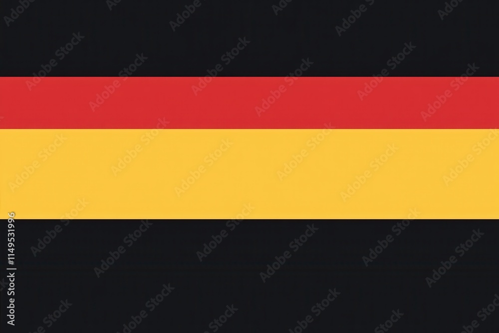 Germany Flag: A Bold Display of Black Red and Gold Horizontal Stripes