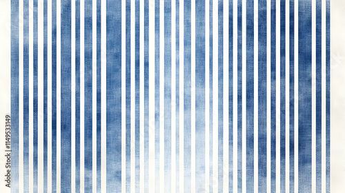 Blue and White Striped Fabric Background Illustration