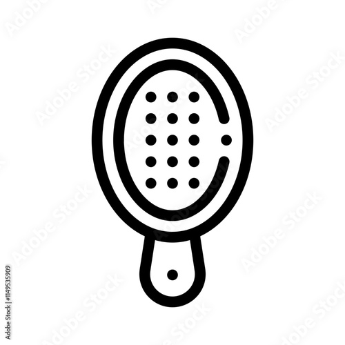 Hairbrush line icon