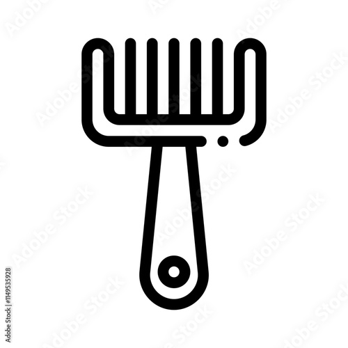 Hairbrush line icon