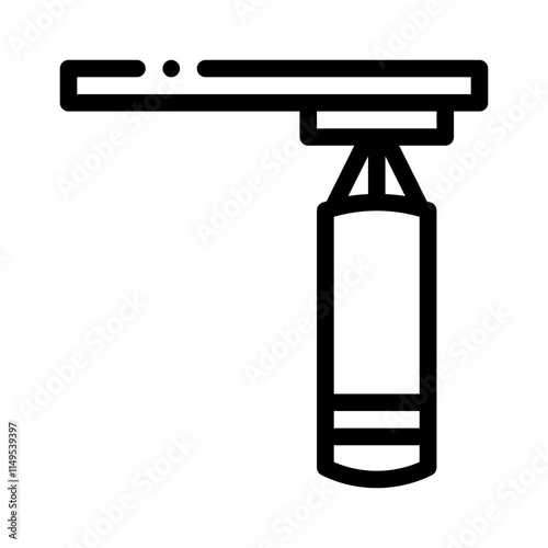punching bag line icon