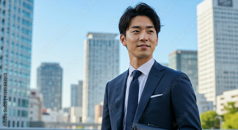 Ambitious Japanese Businessman in the Heart of the City: A Vision for Success 都市の中心で野心を持つ日本人ビジネスマン:成功へのビジョン Ambitious Japanese Businessman in the Heart of the City: A Vision for Success 都市の中心で野心を持つ日本人ビジネスマン:成功へのビジョン