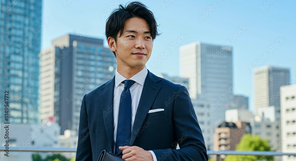 Ambitious Japanese Businessman in the Heart of the City: A Vision for Success 都市の中心で野心を持つ日本人ビジネスマン:成功へのビジョン Ambitious Japanese Businessman in the Heart of the City: A Vision for Success 都市の中心で野心を持つ日本人ビジネスマン:成功へのビジョン