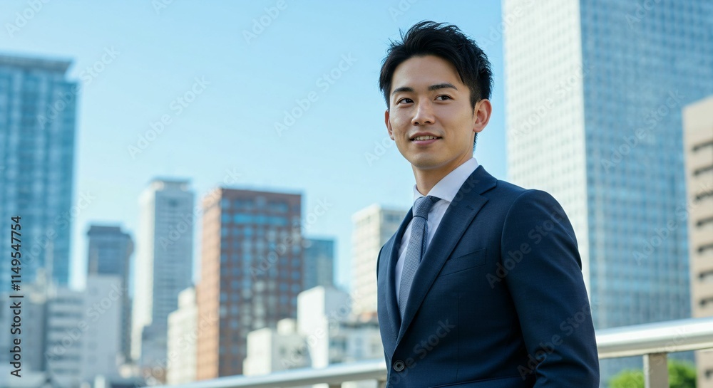 Ambitious Japanese Businessman in the Heart of the City: A Vision for Success 都市の中心で野心を持つ日本人ビジネスマン:成功へのビジョン Ambitious Japanese Businessman in the Heart of the City: A Vision for Success 都市の中心で野心を持つ日本人ビジネスマン:成功へのビジョン