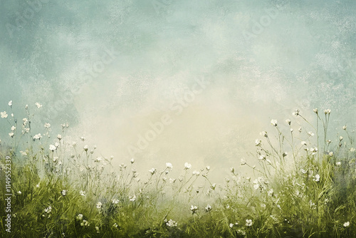 Abstract oil painting flowers wallpaper, art oil painting background