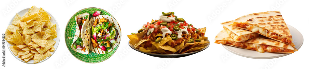 Mexican food png cut out element set, transparent background Mexican food png cut out element set, transparent background