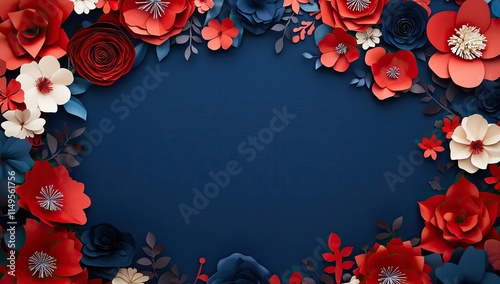 Veterans Day style wallpaper dark blue background 20 flower, frame, floral, nature, illustration, vector, poppy, flowers, pattern, plant, border, rose, spring, decoration, summer, leaf, red, card, a