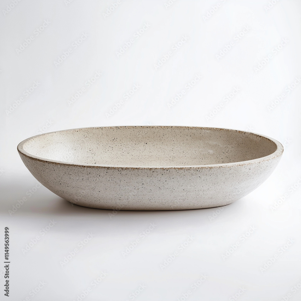 Rustic Charm: Oval Stoneware Baker with Matte Finish Rustic Charm: Oval Stoneware Baker with Matte Finish