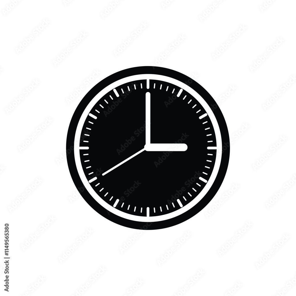 Time icon vector. watch icon symbol. clock, time, wall clock, watch glyph icon vector. Time icon vector. watch icon symbol. clock, time, wall clock, watch glyph icon vector.