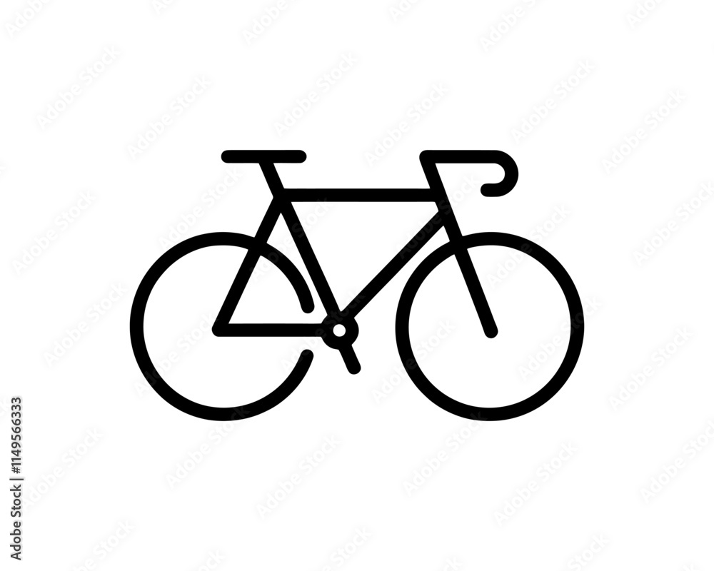 Bicycle logo design icon symbol vector illustration. Bicycle logo design icon symbol vector illustration.