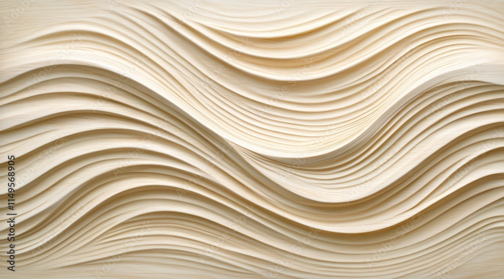 Obraz premium Abstract Beige Wave Pattern Background Texture Design