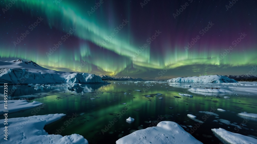 Naklejka premium rainbow over the river