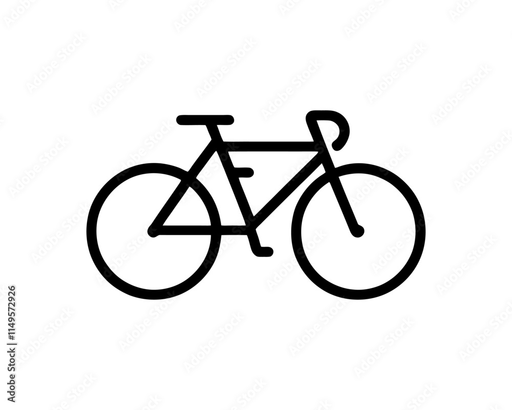 Bicycle logo design icon symbol vector illustration. Bicycle logo design icon symbol vector illustration.