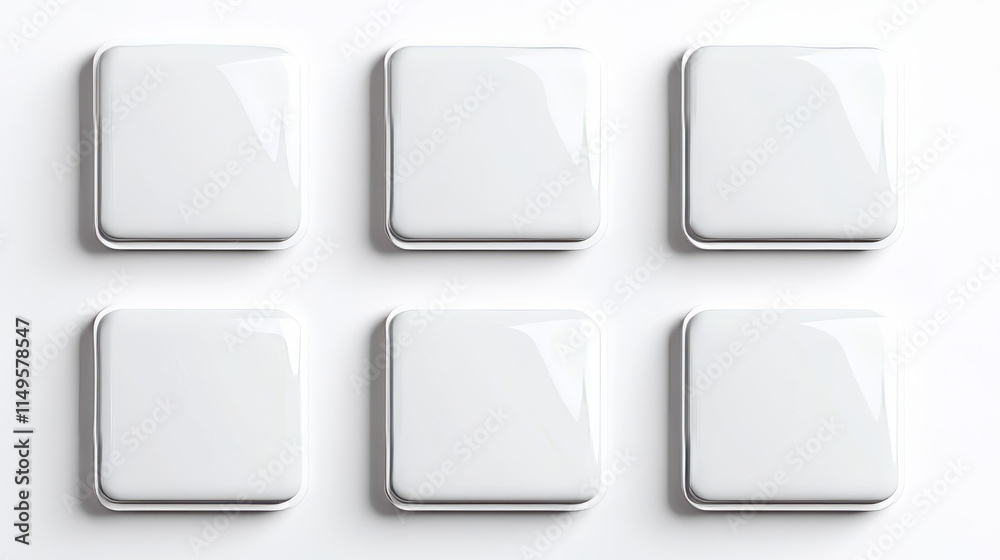 Square pin button mockups set isolated on background. Vector realistic illustration of blank badge front and back view with empty space for branding, fashion accessory, corporate promo souvenir Square pin button mockups set isolated on background. Vector realistic illustration of blank badge front and back view with empty space for branding, fashion accessory, corporate promo souvenir