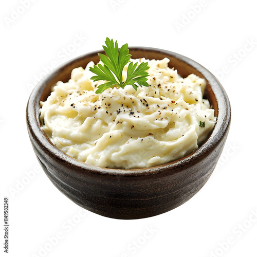 Tasty Celeriac remoulade Isolated On Transparent Background 
