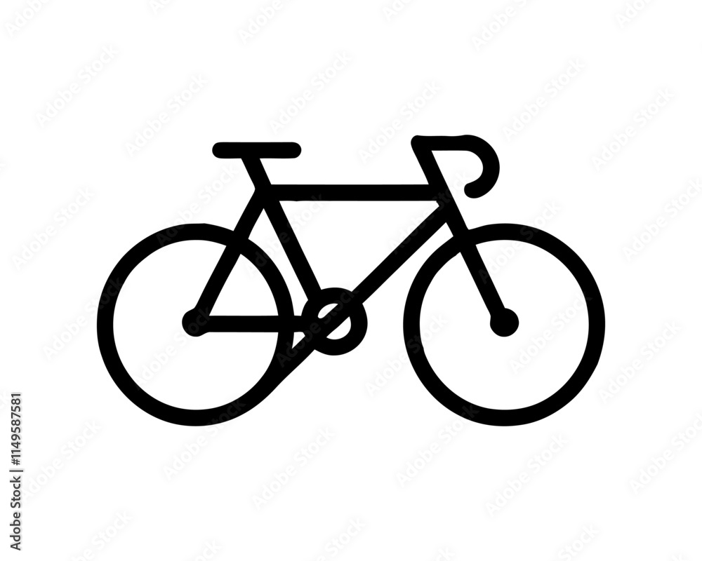 Bicycle icon vector logo template. Bicycle icon vector logo template.