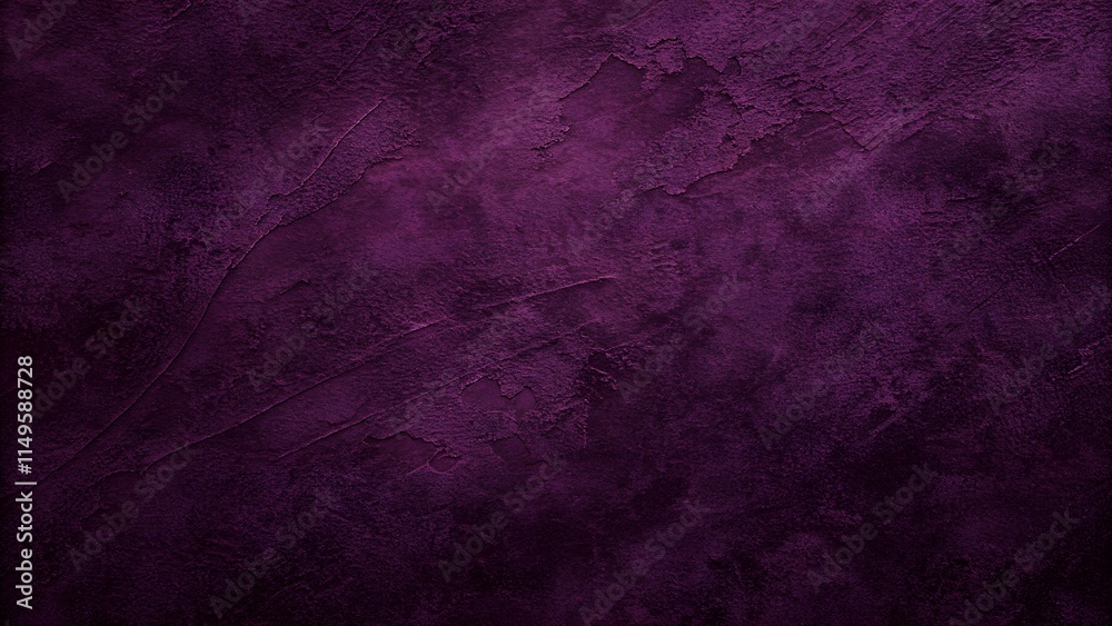 Fototapeta premium Grunge velvet solid dark aubergine textured background