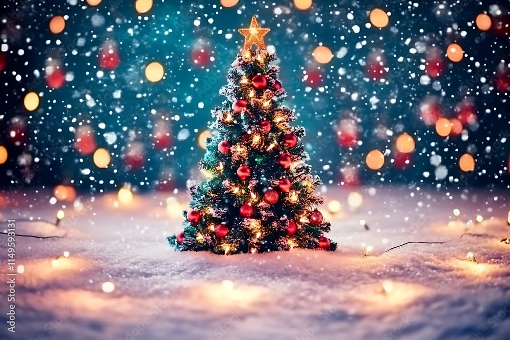 christmas tree with lights christmas tree with lights