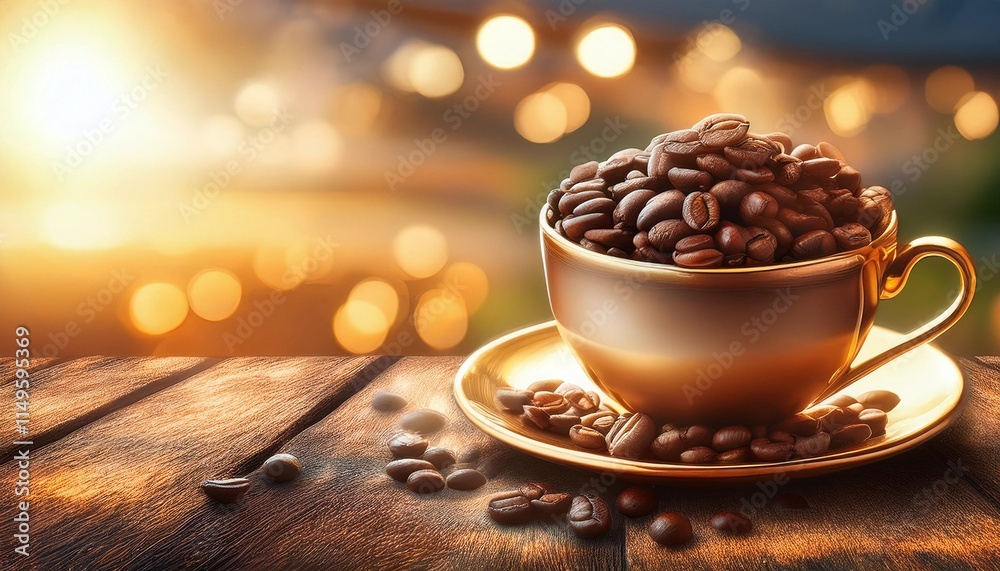 Obraz premium natural coffee beans