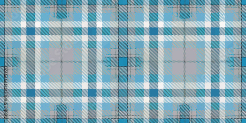 Blue plaid pattern with varying shades and textures for stylish fabric design.