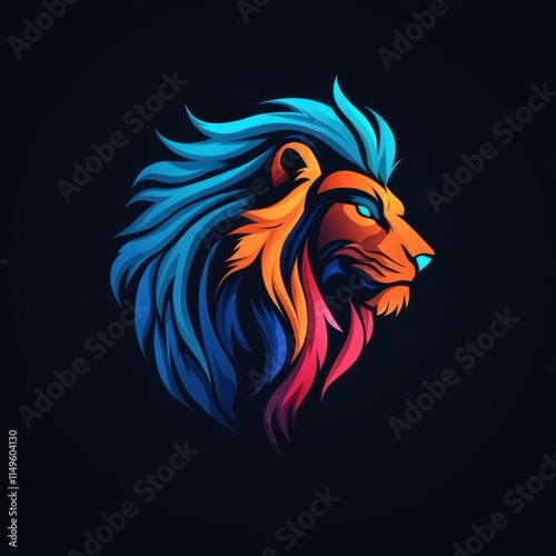 Wallpaper Mural cool animal logo on dark background  Torontodigital.ca