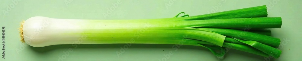 Fresh organic green leek with tender leaves and white base, leek, fresh organic green leek, vegetable Fresh organic green leek with tender leaves and white base, leek, fresh organic green leek, vegetable