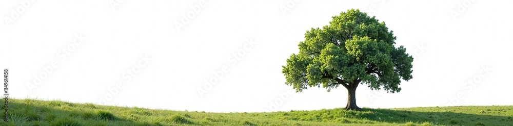 Isolated cloudy shape of a tree cut out from a white background, trees, peaceful, serene Isolated cloudy shape of a tree cut out from a white background, trees, peaceful, serene