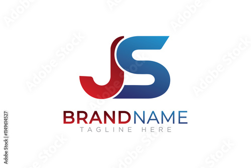 Creative letters JS logo js icon 