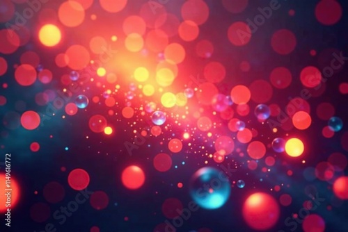 Orbs in motion against a bright background with strobe effect, high speed, abstract photo