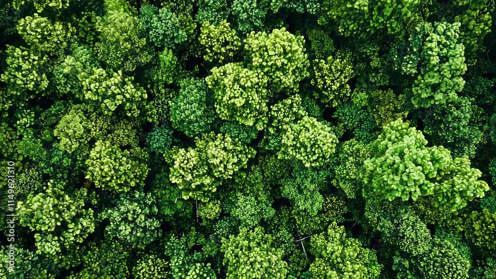 Aerial View of Lush Green Forest Canopy with Diverse Tree Foliage Aerial View of Lush Green Forest Canopy with Diverse Tree Foliage