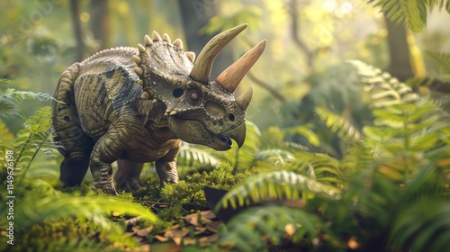 Triceratops in the Jungle