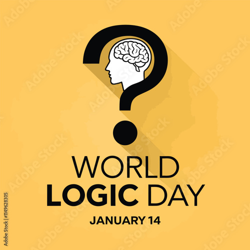 world logic day concept, banner, poster
