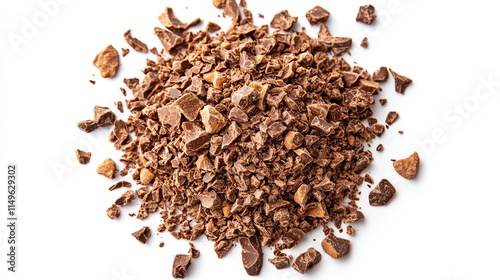 Wallpaper Mural A pile of dark chocolate chips on a white background. Torontodigital.ca