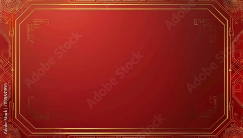 Red and Gold Chinese New Year Background