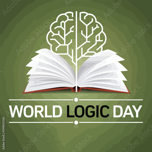 world logic day concept, banner, poster