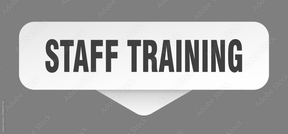 STAFF TRAINING button, banner, label, sign STAFF TRAINING button, banner, label, sign