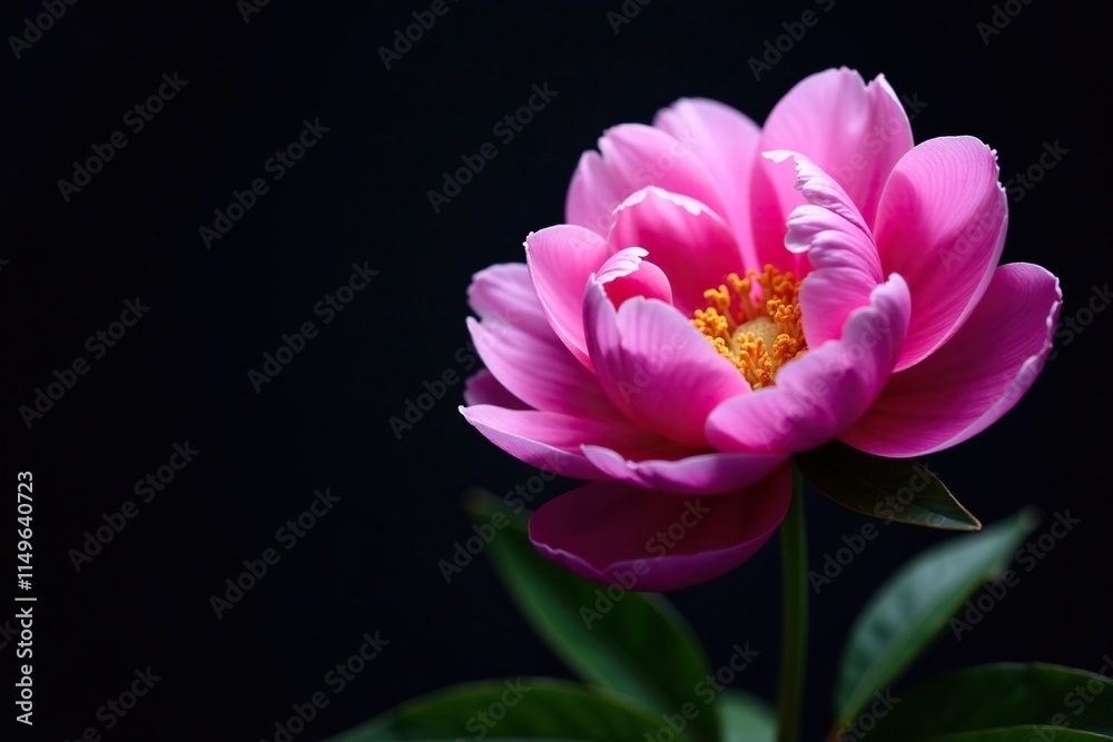 Dark background with isolated pink and purple peony blooms, purple, plant, blossom Dark background with isolated pink and purple peony blooms, purple, plant, blossom