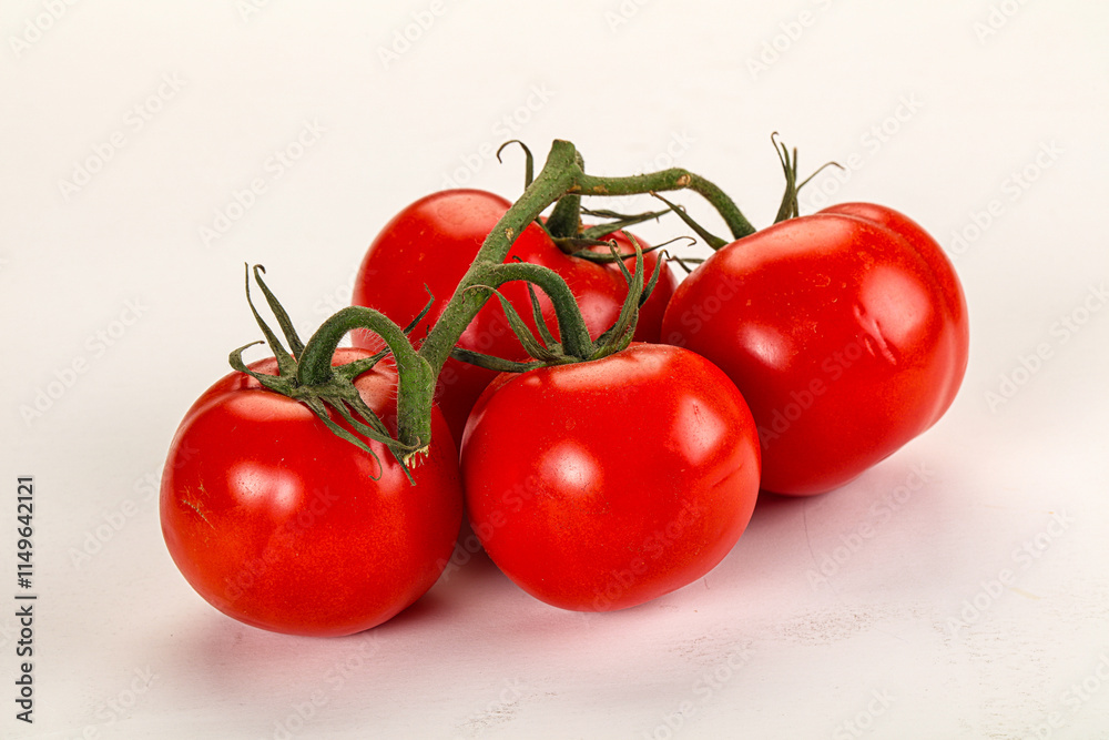 Ripe fresh tomato on the branch Ripe fresh tomato on the branch