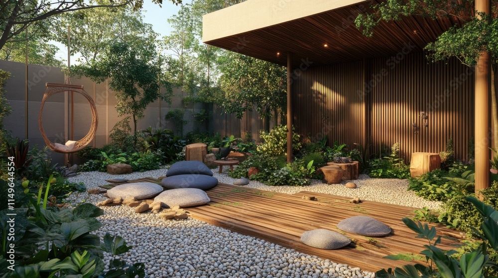 Naklejka premium Rooftop gardens offer urbanites a slice of greenery.