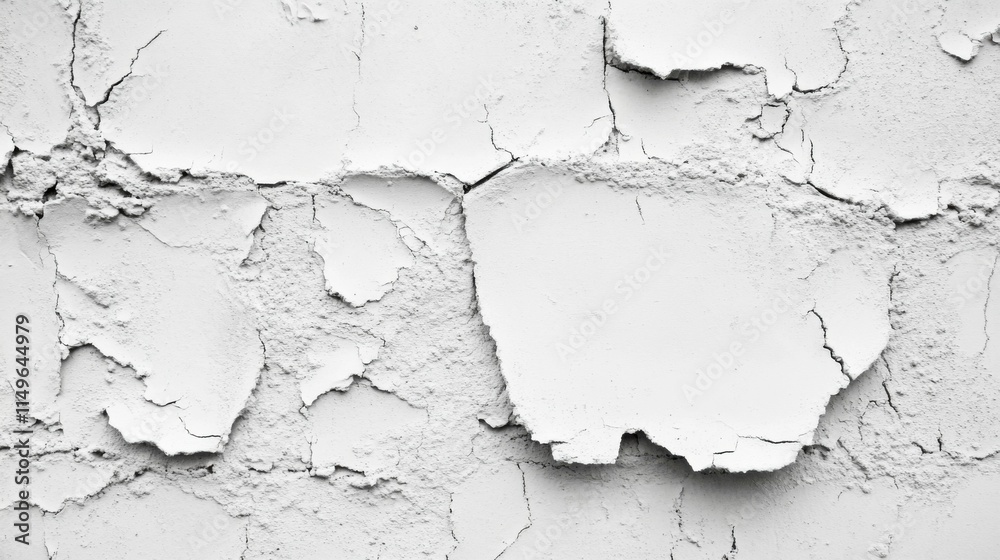 Obraz premium White concrete wall background texture with plaster