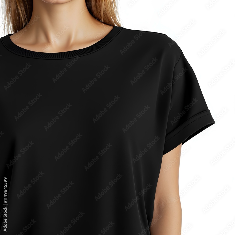 Professional Black T-Shirt Mockup for Fashion E-Commerce Ads Professional Black T-Shirt Mockup for Fashion E-Commerce Ads