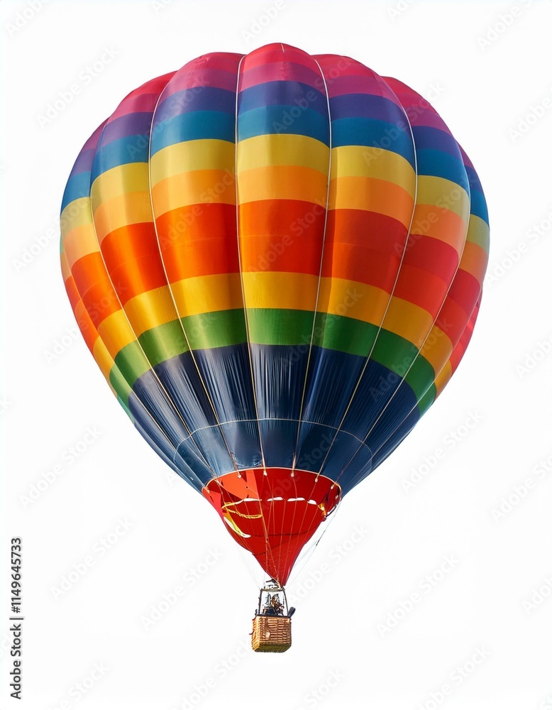 Fototapeta premium Elevate Your Designs: Vibrant Hot-Air Balloon PNG for Inspiration