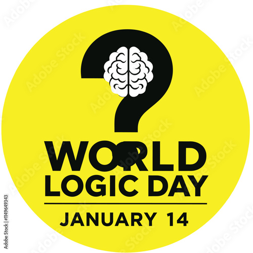 world logic day concept, banner, poster