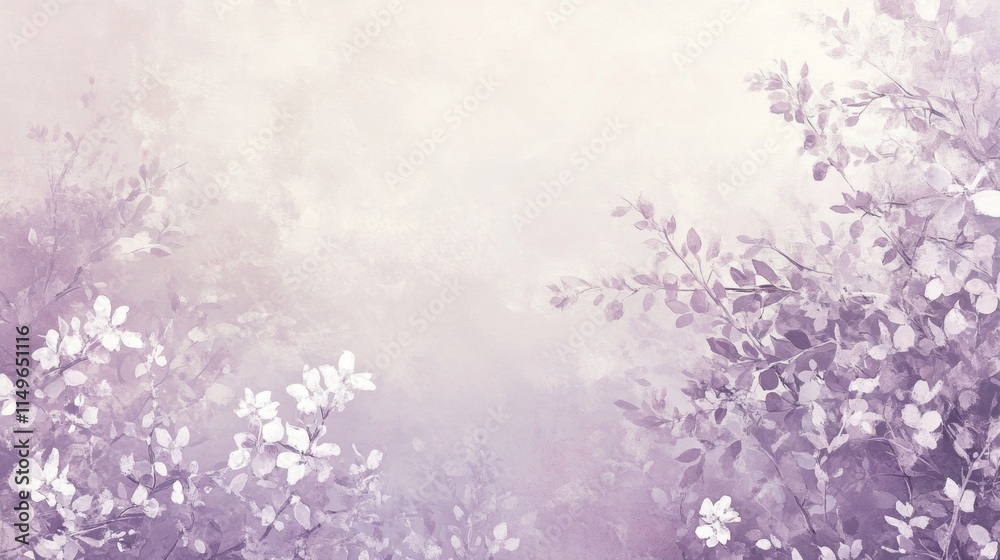 Pastel Lavender Border Design, a gentle lavender frame encircling a pristine white center, perfect for elegant invitations or digital backgrounds Pastel Lavender Border Design, a gentle lavender frame encircling a pristine white center, perfect for elegant invitations or digital backgrounds