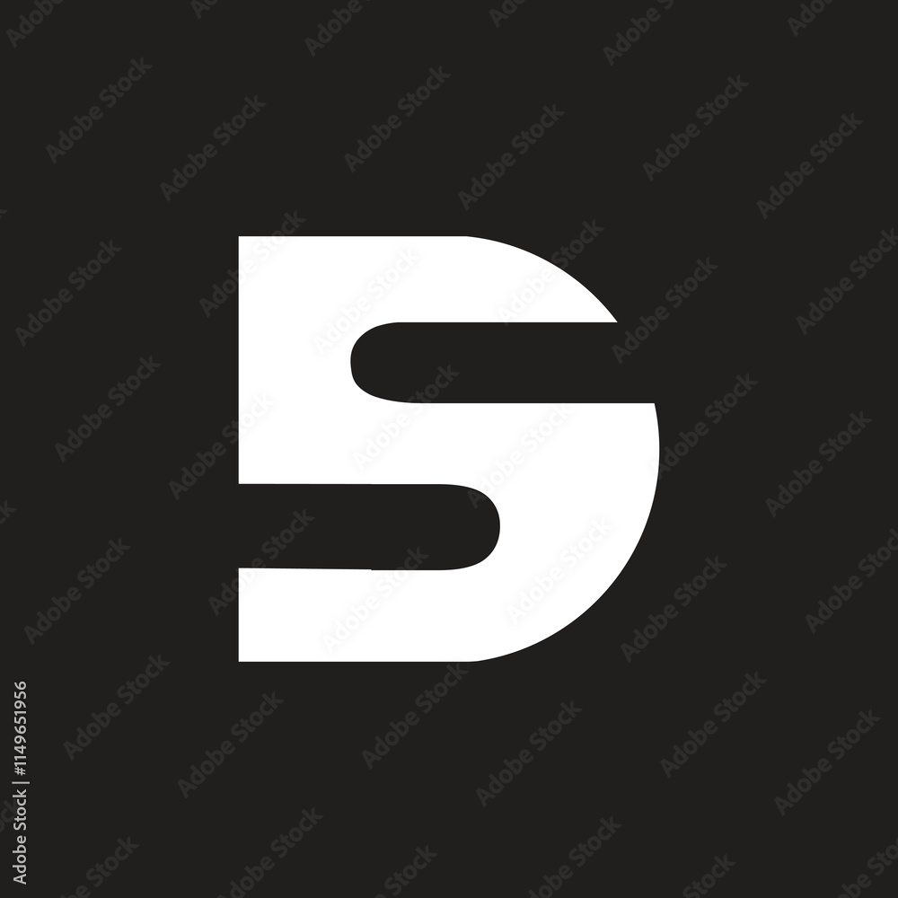 Creative letter DS or SD unique logo design, S letter inside D shape, modern business logo art icon symbol minimal vector monogram design. Creative letter DS or SD unique logo design, S letter inside D shape, modern business logo art icon symbol minimal vector monogram design.