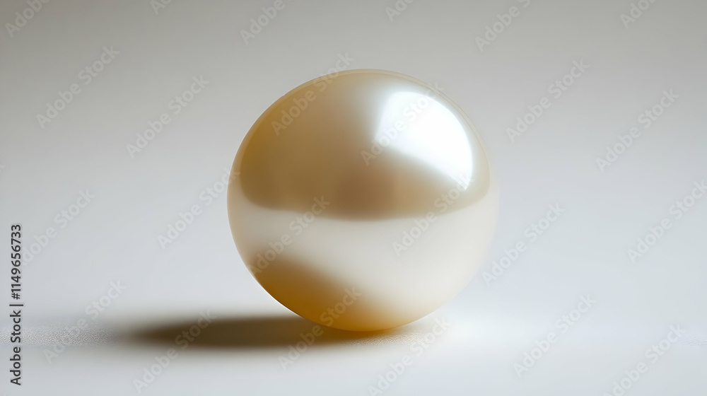 A smooth, lustrous pearl resting on a soft surface, showcasing its natural beauty. A smooth, lustrous pearl resting on a soft surface, showcasing its natural beauty.