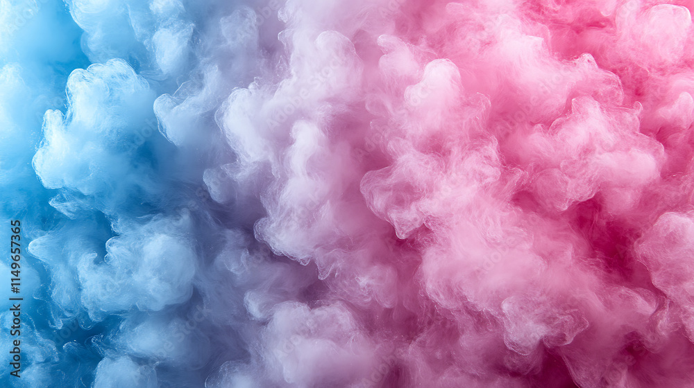 Fototapeta premium Pink and Blue Dreamy Smoke Clouds 