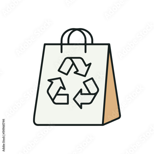  recycle beg arrows flat icon