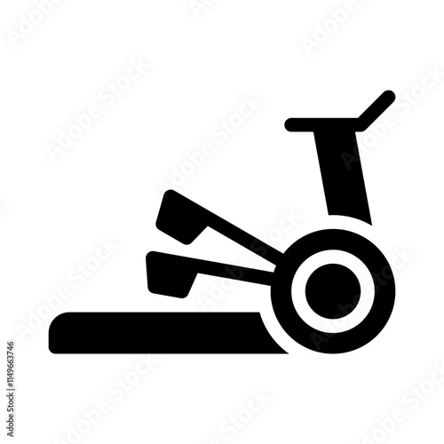 elliptical trainer glyph icon